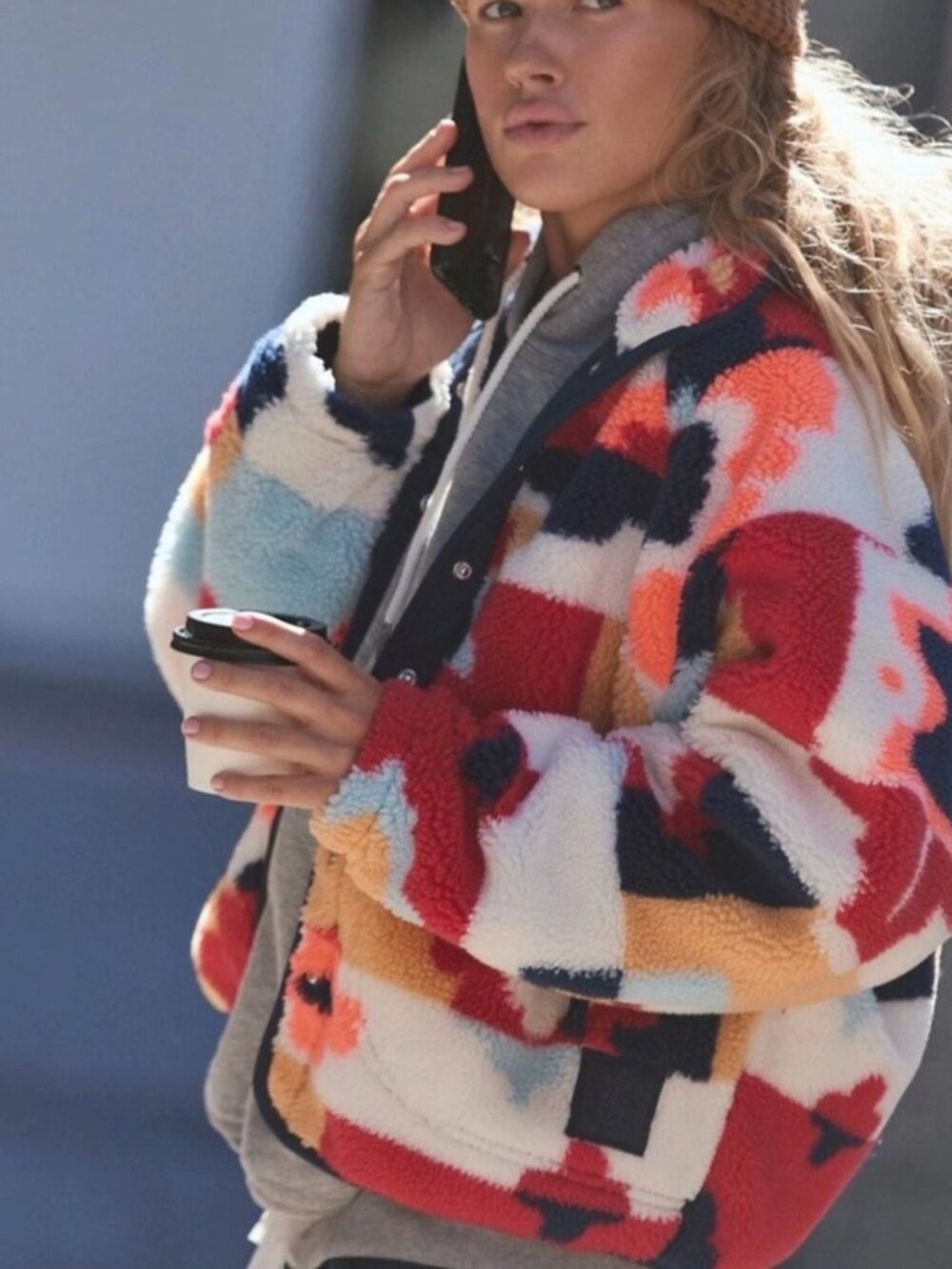 Hit The Slopes Printed Fleece Jacket - Picture 3 of 3